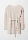 & Other Stories Belted Wool Mini Dress In Beige