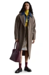 & Other Stories Belted Wool Wrap Coat In Brown