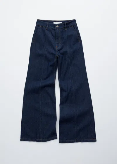 & Other Stories Bootcut Wrap-seam Jeans In Blue