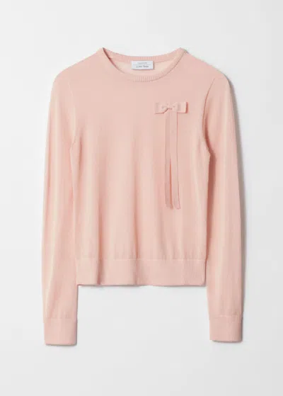 & Other Stories Bow-detail Jumper In Pink