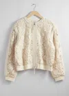 & Other Stories Boxy Braided Jacket In Beige