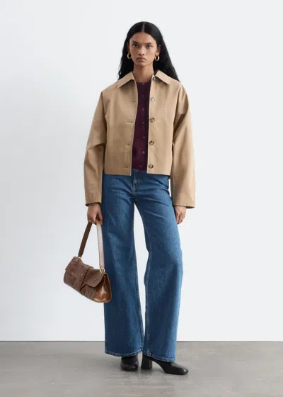 & Other Stories Boxy Jacket In Nude