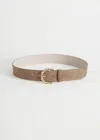& Other Stories Braid Buckle Leather Belt In Brown