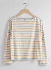 & Other Stories Breton Stripe Top In Yellow
