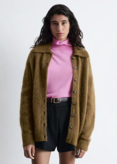 & Other Stories Brushed-knit Oversized Cardigan In Brown