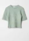 & Other Stories Brushed-knit T-shirt In Green