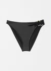 & Other Stories Buckle-detail Bikini Briefs In Black