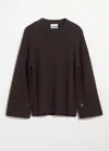 & Other Stories Button-detailed Merino Sweater In Brown