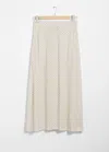 & OTHER STORIES BUTTONED A-LINE MIDI SKIRT