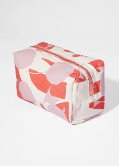 & Other Stories Canvas Beauty Pouch In Pink