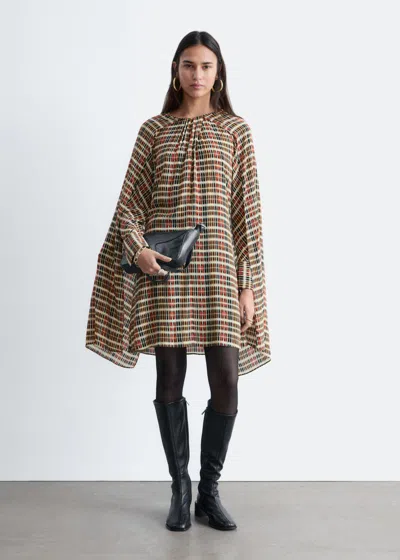 & Other Stories Cape Mini Dress In Multi
