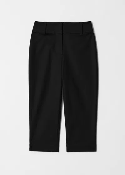 & Other Stories Capri Trousers In Black