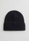 & Other Stories Cashmere Beanie In Black