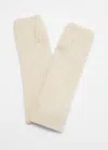 & Other Stories Cashmere-blend Fingerless Gloves In White
