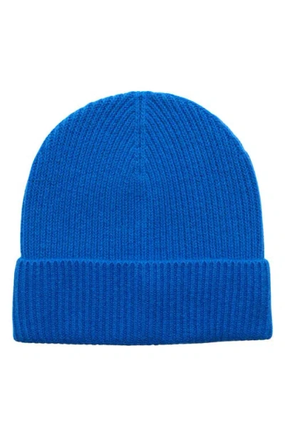 & Other Stories Cashmere Cuffed Beanie In Blue Bright