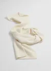 & Other Stories Cashmere Knit Scarf In White