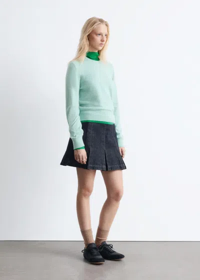 & Other Stories Cashmere Sweater In Green