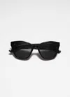 & Other Stories Cat Eye Sunglasses In Black