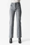 & Other Stories Center Seam Straight Leg Jeans In Grey Medium Dusty