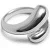 & Other Stories Chunky Bypass Ring In Silver