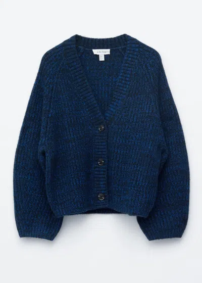 & Other Stories Chunky Rib-knit Cardigan In Blue