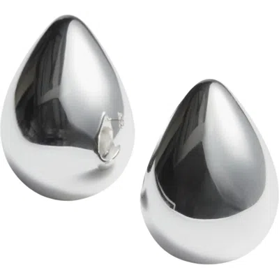 & Other Stories Chunky Teardrop Stud Earrings In White