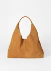 & Other Stories Classic Suede Tote In Beige