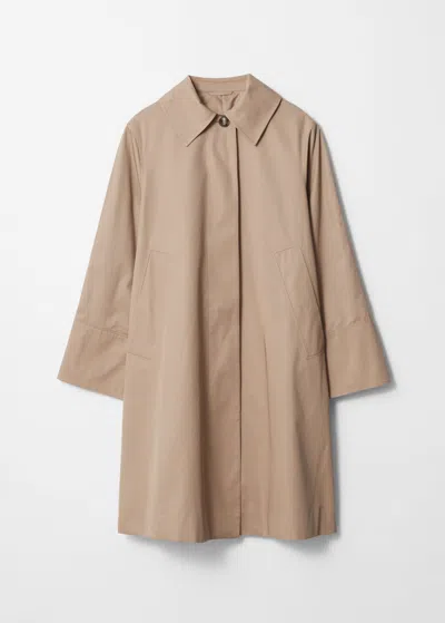 & Other Stories Collared Car Coat In Beige