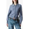 & Other Stories Collared Cardigan In Blue
