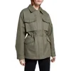 & Other Stories Collared Cotton Jacket In Green