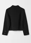 & Other Stories Collared Wool Jacket In Black