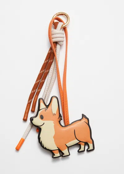 & Other Stories Corgi Dog-themed Bag Charm In Multi