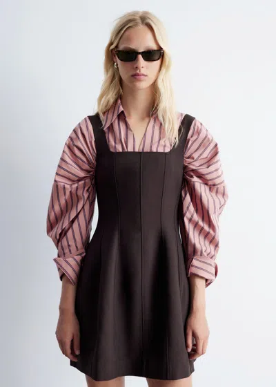 & Other Stories Corset Mini Dress In Brown