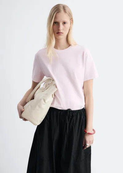 & Other Stories Cotton Crew-neck T-shirt In Pink
