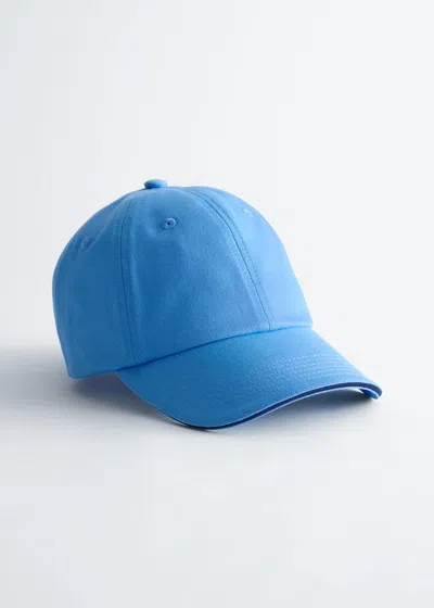 & Other Stories Cotton-twill Baseball Cap In Blue