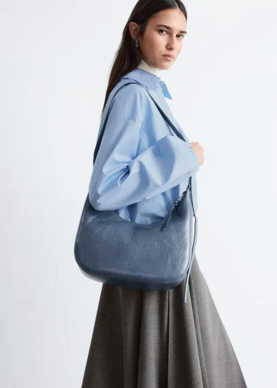& Other Stories Crescent Crossbody Bag In Blue