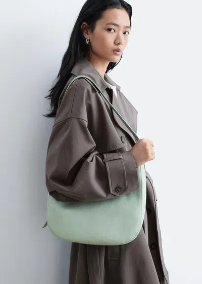 & Other Stories Crescent Crossbody Bag In Green