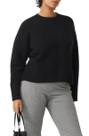& Other Stories Crewneck Sweater In Black Dark