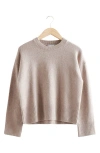 & Other Stories Crewneck Sweater In Brown Melange
