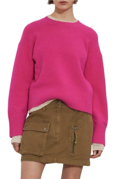 & Other Stories Crewneck Sweater In Hot Pink