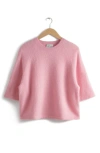 & Other Stories Crewneck Sweater In Pink