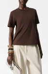 & Other Stories Crewneck T-shirt In Brown