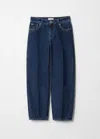 & Other Stories Cropped Barrel-leg Jeans In Blue