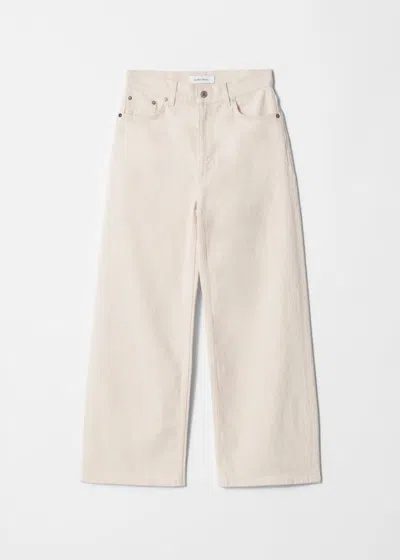& Other Stories Cropped Wide-leg Jeans In Neutral