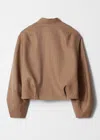 & Other Stories Cropped Wool Jacket In Yellow