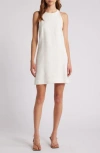 & Other Stories Cutaway Linen Minidress In White Dusty Light