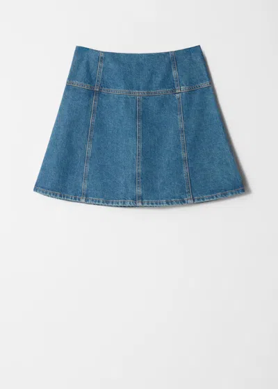 & Other Stories Denim Mini Skirt In Blue