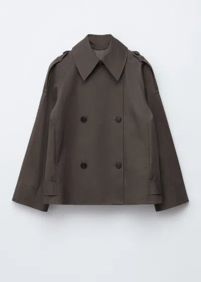& Other Stories Double-breasted Trench Jacket In Brown