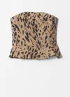 & Other Stories Draped Asymmetric Top In Beige