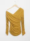 & OTHER STORIES DRAPED ONE-SHOULDER TOP